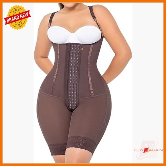 Tummy Control Shapewear Bodysuit Open Bust Slim Fit 3X-Large